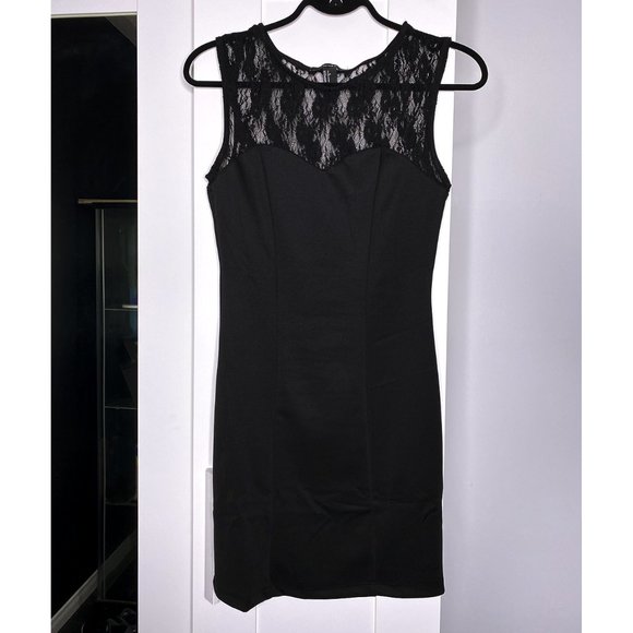 Forever 21 Black Lace Mini Dress - Small - Picture 5 of 8